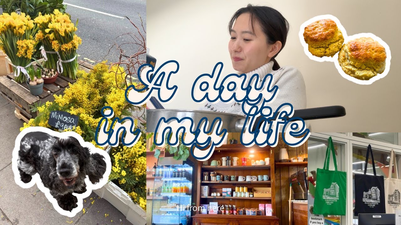 32》ロンドン休日vlog🇬🇧スコーン作り🥯カフェさんぽ☕️