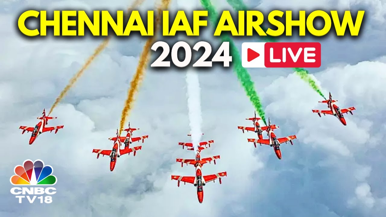 Chennai Airshow LIVE: Massive IAF Air Show Dazzles Chennai's Marina Beach | Tambaram Air Force |N18L