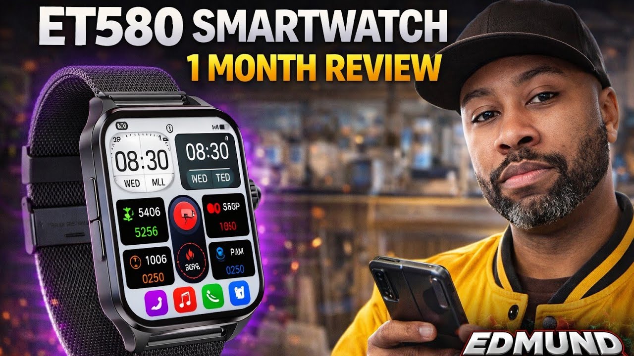 ET580 Men Smart Watch 2.04 Inch AMOLED, Waterproof Fitness Tracker Heart Rate Product Review 1 month