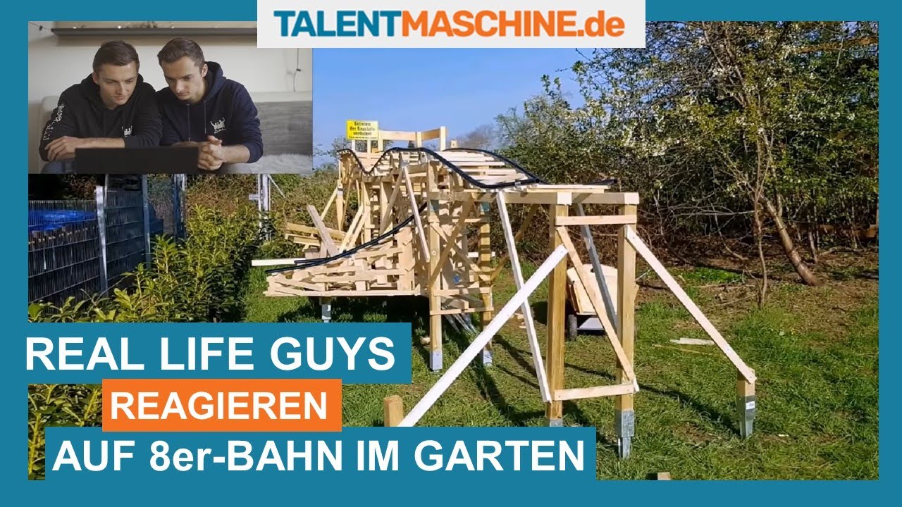 The Real Life Guys REAGIEREN auf 8er-Bahn im Garten!