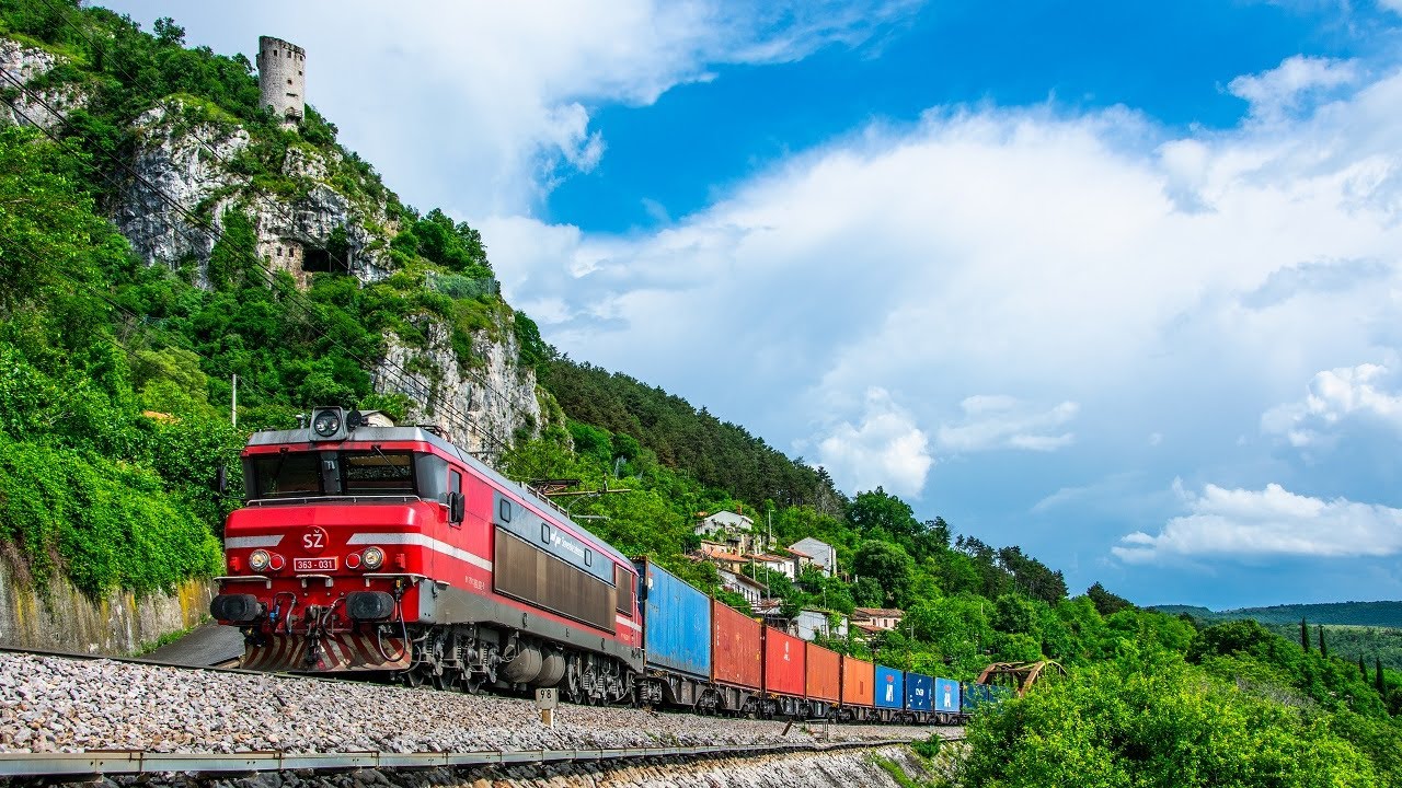 Rail action in Koper line. Trains in Slovenia 2024