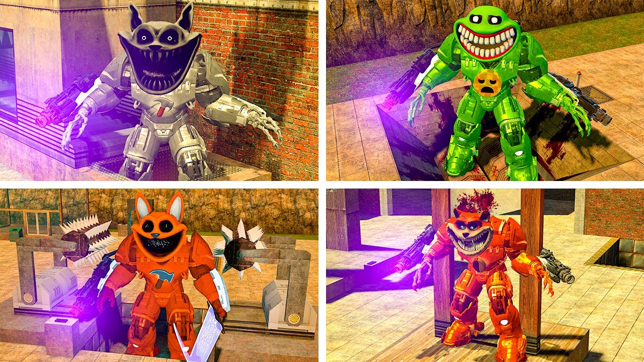 NEW MECHA TITAN FORGOTTEN SMILING CRITTER GREY FOX FEARFUL FROG TIRELESS TIGER TORTURE IN GARRYS MOD
