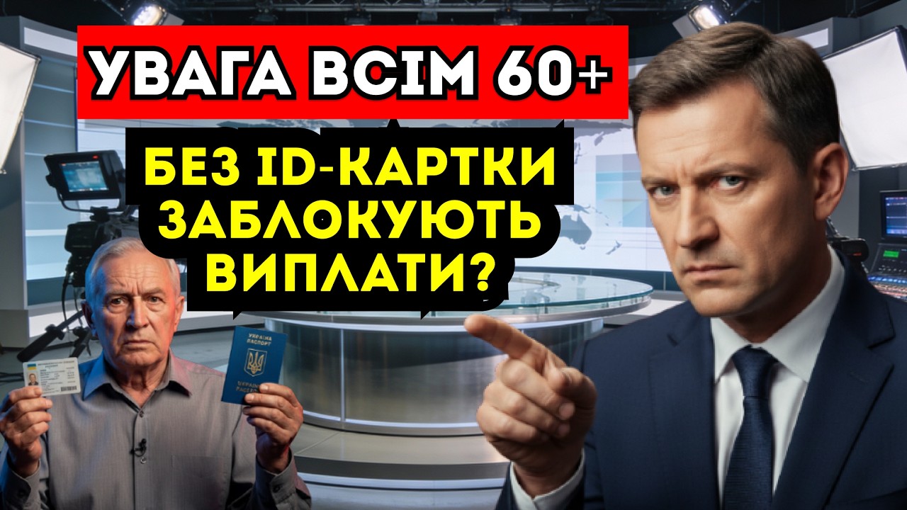 ⚠️ БЕЗ ID-КАРТКИ ЗАБЛОКУЮТЬ ПЕНСІЮ? ЩО РОБИТИ ПЕНСІОНЕРАМ 60+ ПРЯМО ЗАРАЗ