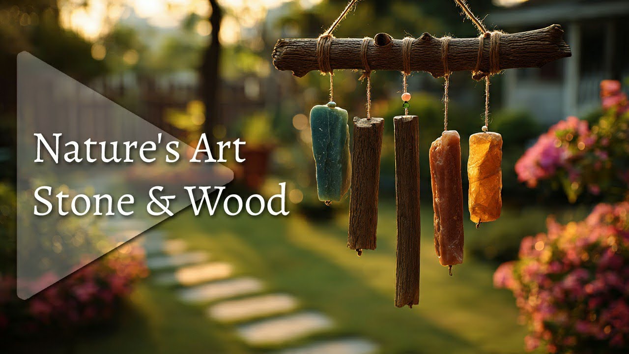 🌿 Amazing Outdoor Art Projects : Making Garden Decor with Natural Stone & Wood 🗿