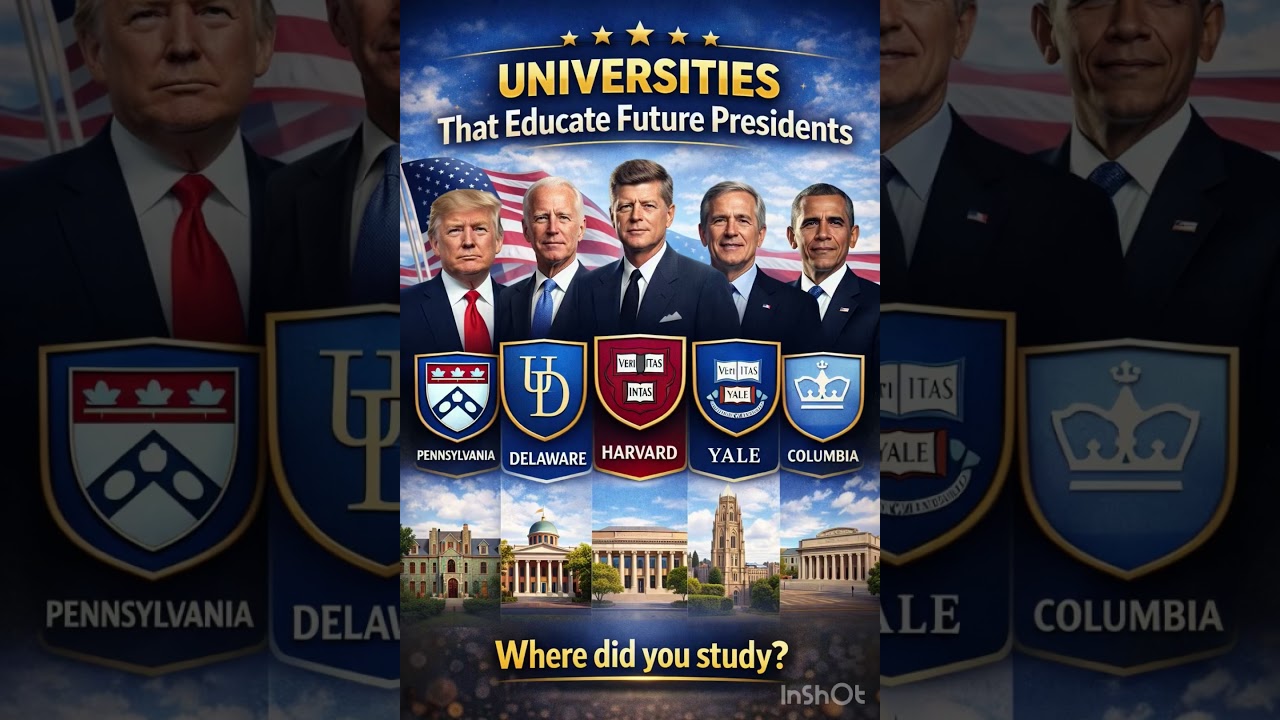 TOP 5 Universities Where U.S. Presidents Studied🎓