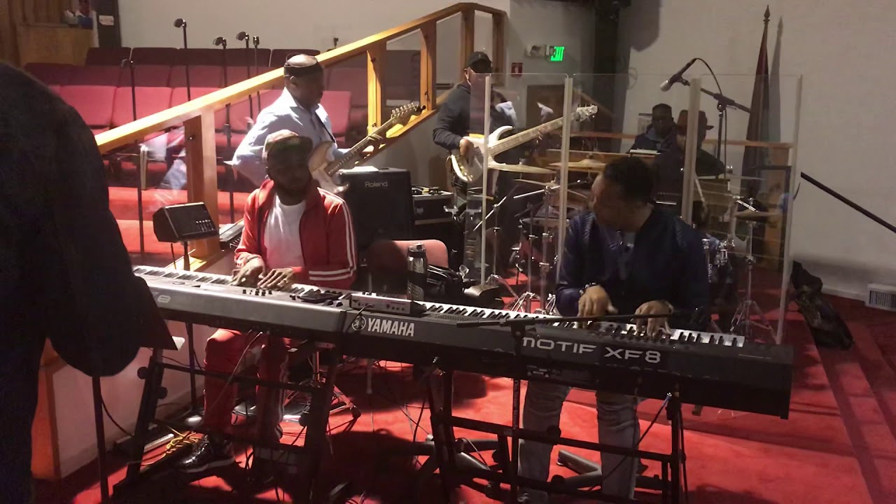 Rehearsing for Joel Smith homegoing service