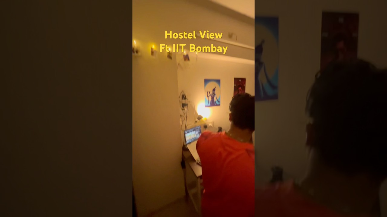 Ft IIT Bombay Hostel Room View | Hostel 17 | Campus | #iitbombay #iit #travel #motivation