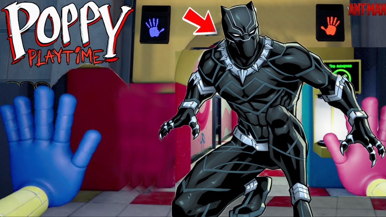 Poppy Playtime Black Panther New Huggy Wuggy is a Black Panther (how to get the Black Panther)