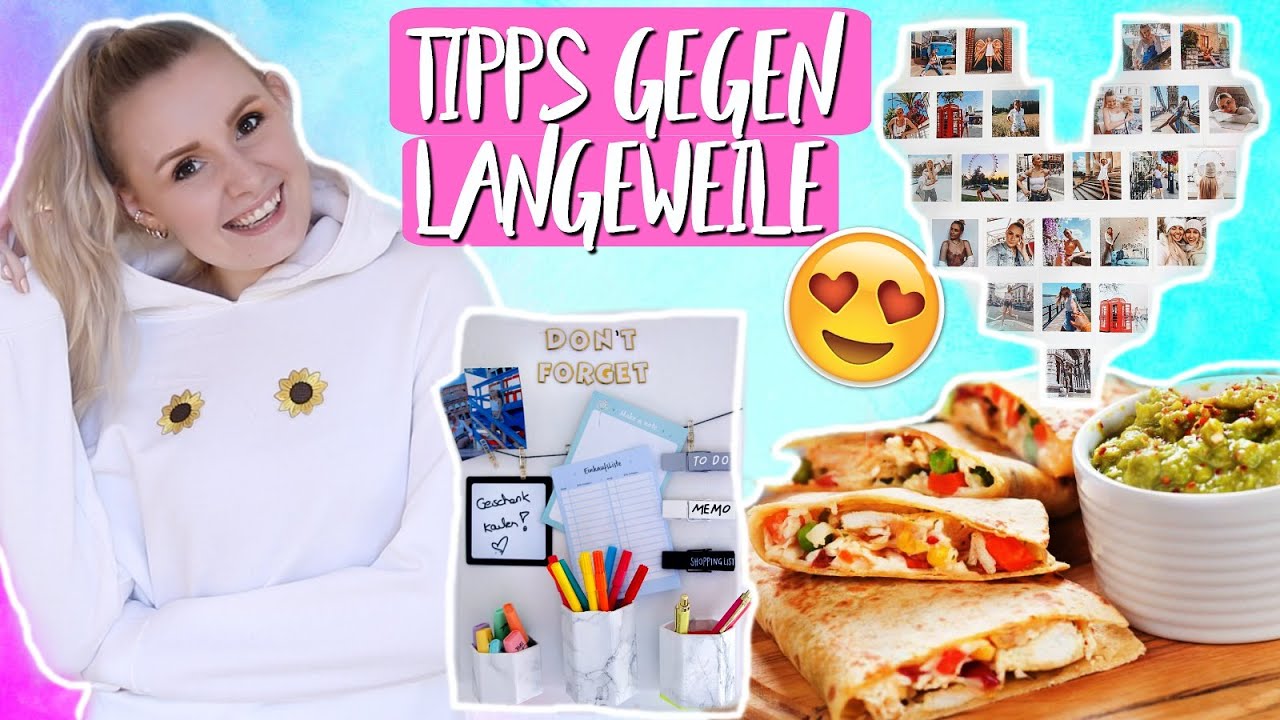 CIAO LANGEWEILE! 🎉Mit diesen TIPPS ist dir NIE WIEDER LANGWEILIG! DIY Fotowand 📷, Rezept 👨‍🍳 & Mehr!