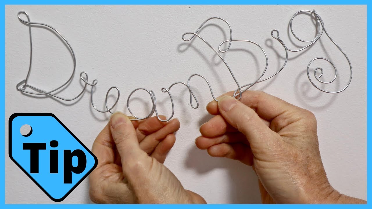 DIY Wire Words Wall Art Dream Big Tutorial