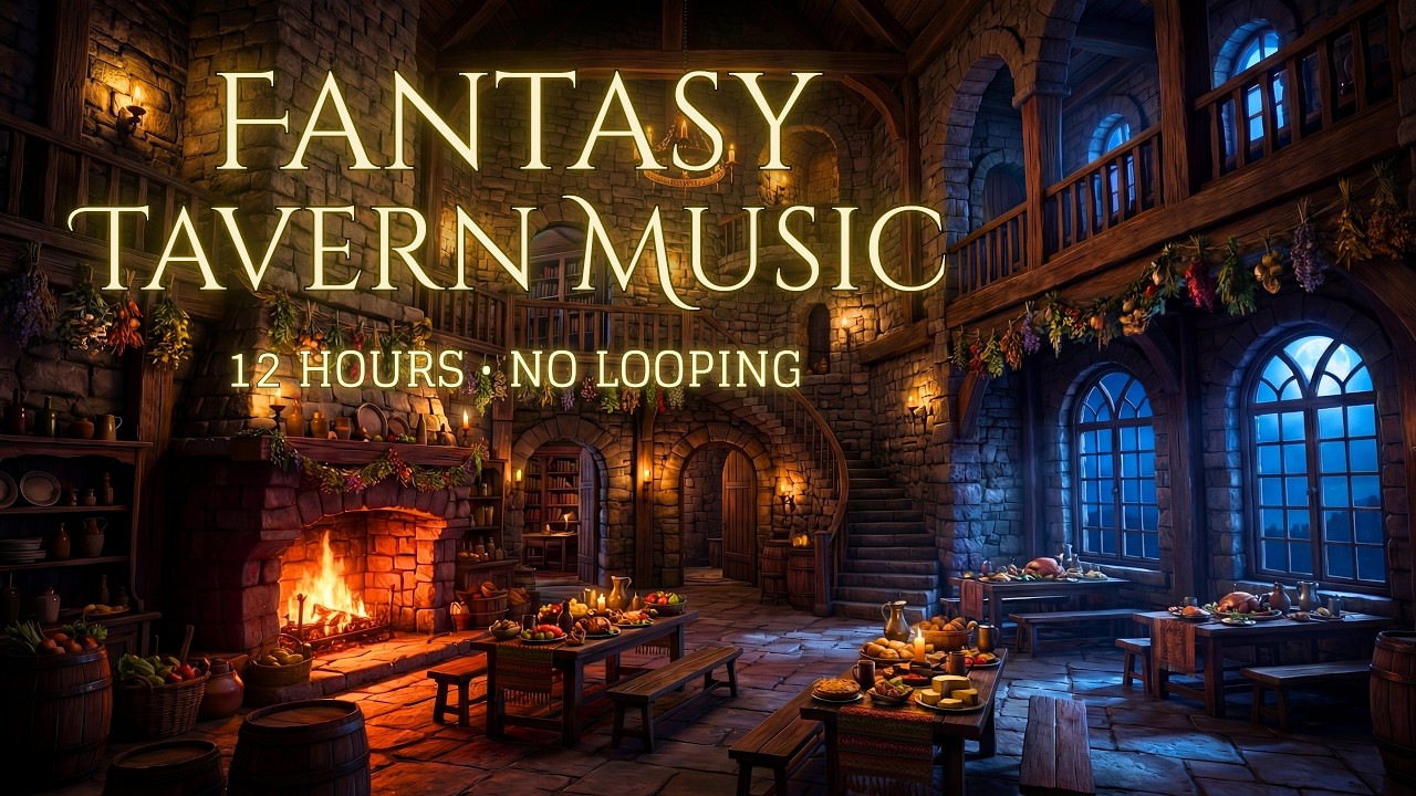12 Hours of Medieval Celtic Tavern Music | Relaxing Fantasy Ambience for DnD Sessions & Study