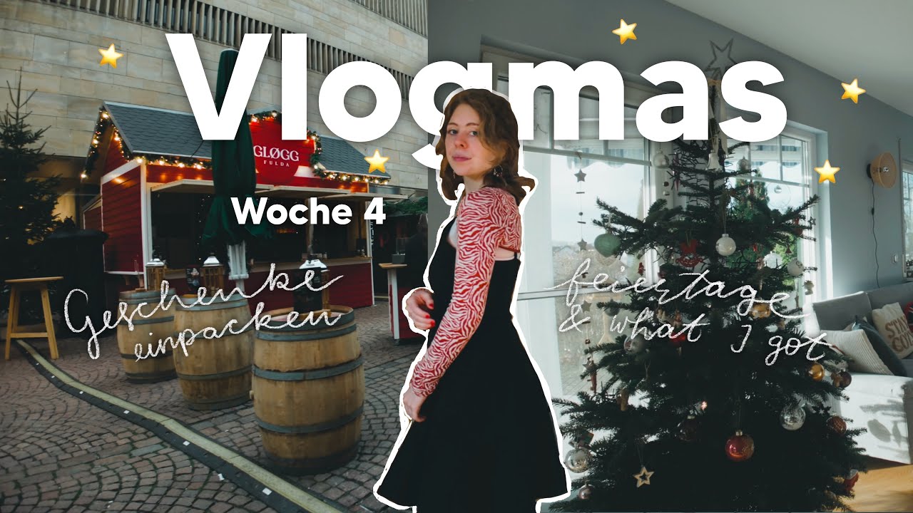 VLOGMAS Woche 04 (2025) ⭐️🩰 Geschenke einpacken, Feiertage, Was ich bekommen habe