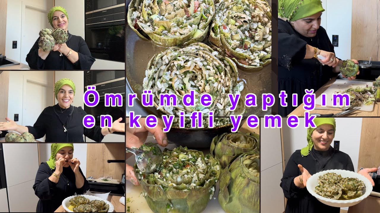 büyük bir uğraş sonucu yaptığım en güzel ve lezzetli bir deney/enginar dolması çok heyecanlandım..