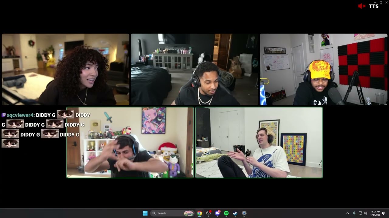 DDG расспрашивает xQc о бое в ММА.