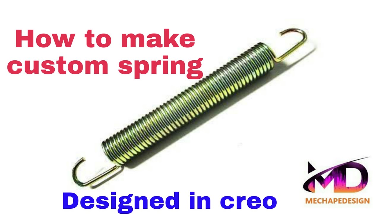How to design a helical spring in creo parametric 6.0 II Mechapedesign