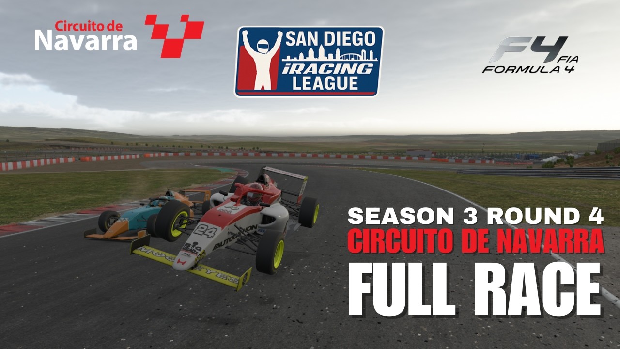 San Diego iRacing League FIA F4 S3 R4 Full Race - Circuito de Navarra 2.13.26
