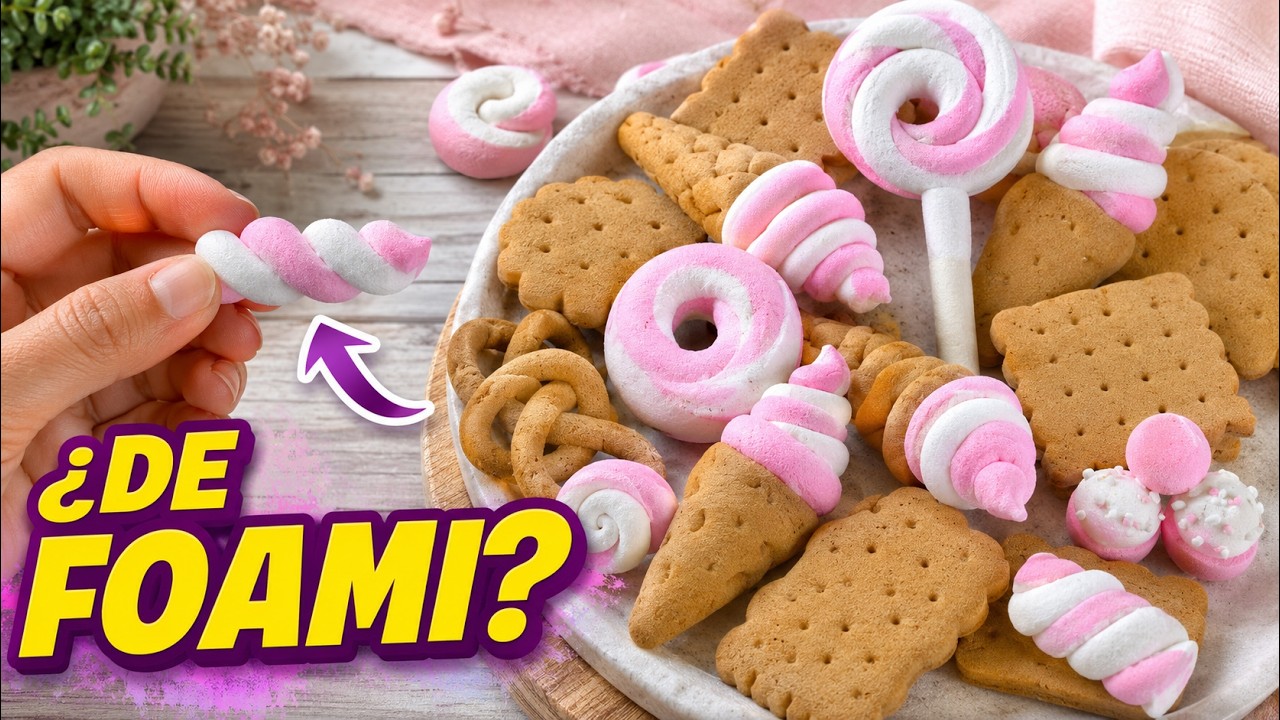 Cómo hacer FIGURAS con FOAMI MOLDEABLE | Lindas galletas fáciles de hacer