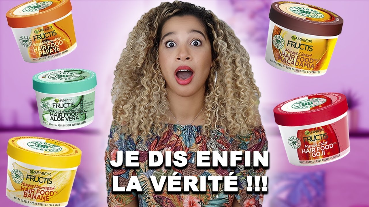 HAIR FOOD GARNIER : POLÉMIQUE ? JE LES JUGE (ALOE VERA, BANANE, PAPAYE, MACADAMIA, GOJI)