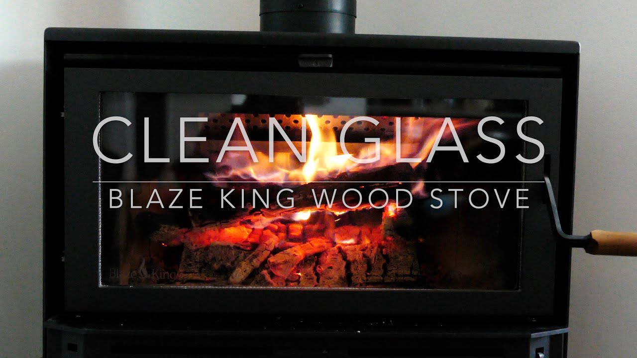 SIMPLE || Wood stove glass cleaning  || No chemicals || Blaze King - Boxer 24