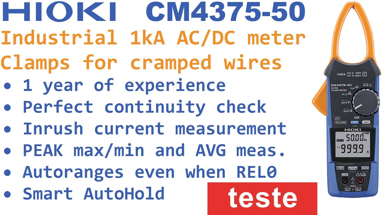 Industrial clamp meter Hioki CM4375-50 review