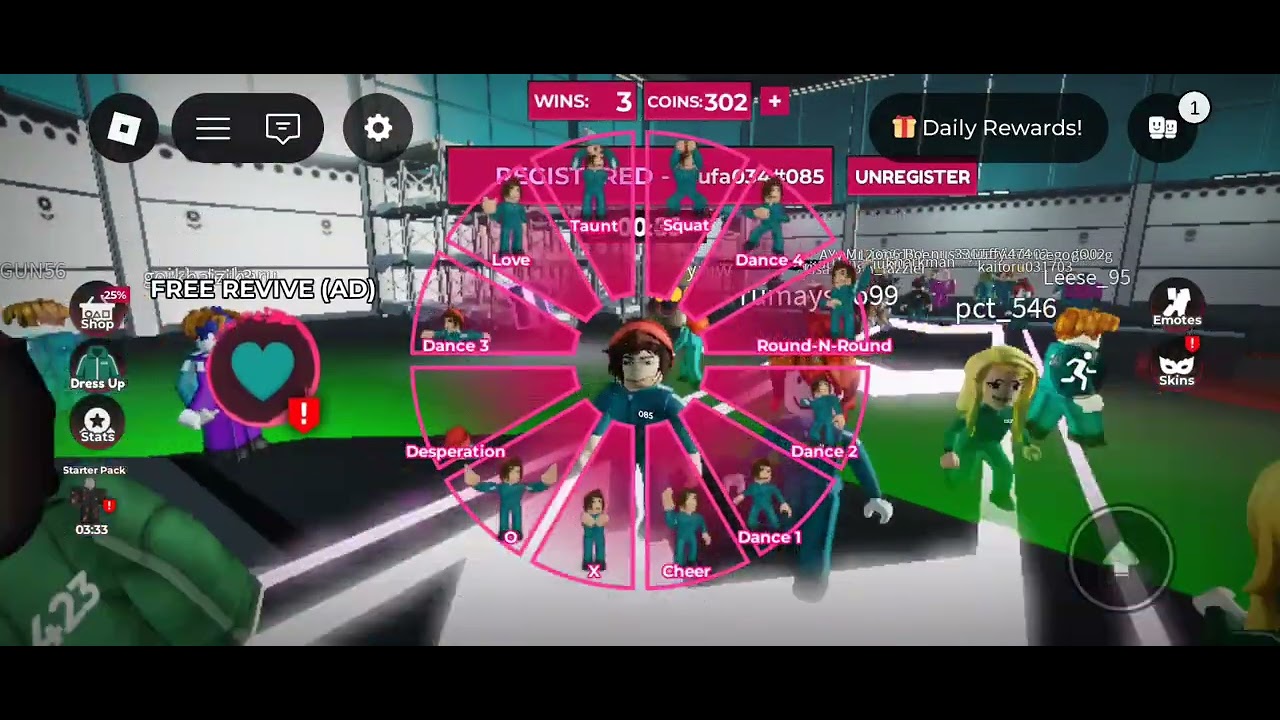 Playing squid game 🎮🎮🎮
