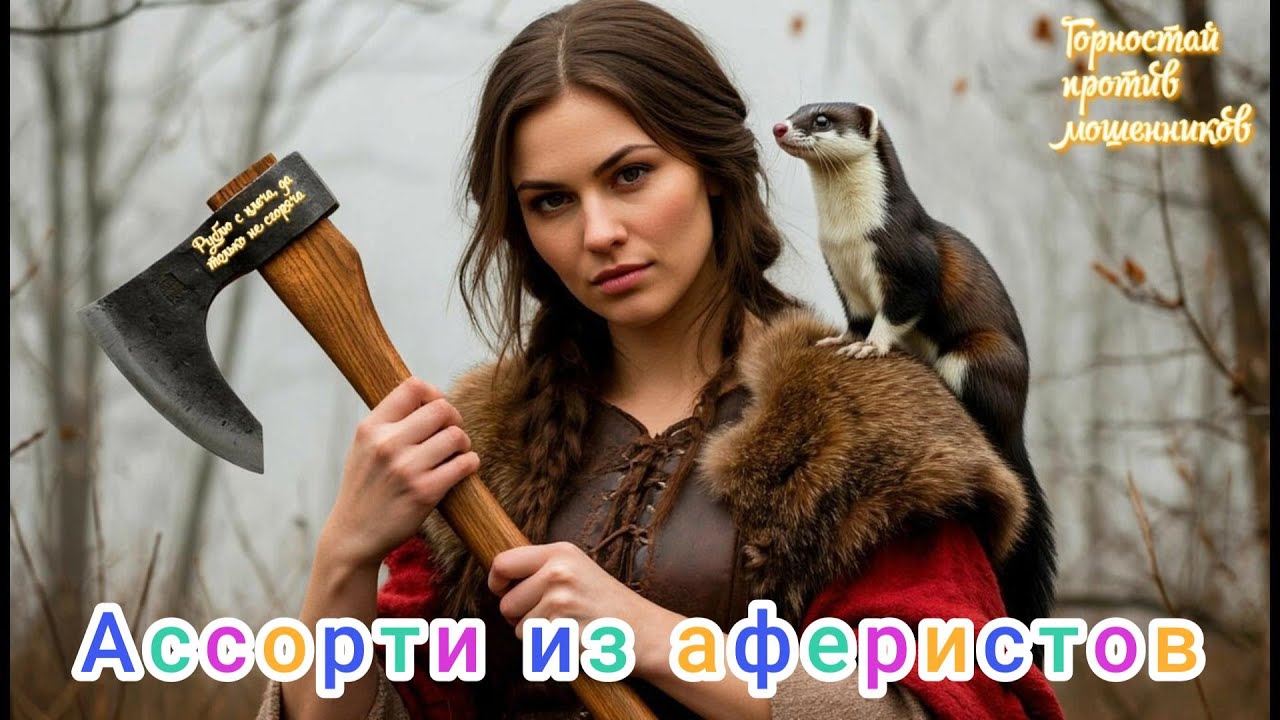 Горностай против мошенников. Ассорти из холодных звонилок. Снова мошенники у разбитого корыта.