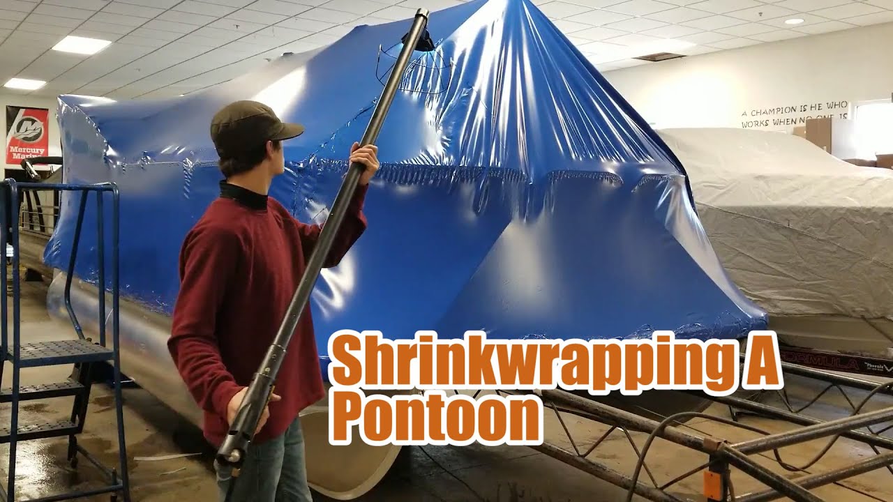 Shrinkwrapping A Pontoon | Brinson Marine
