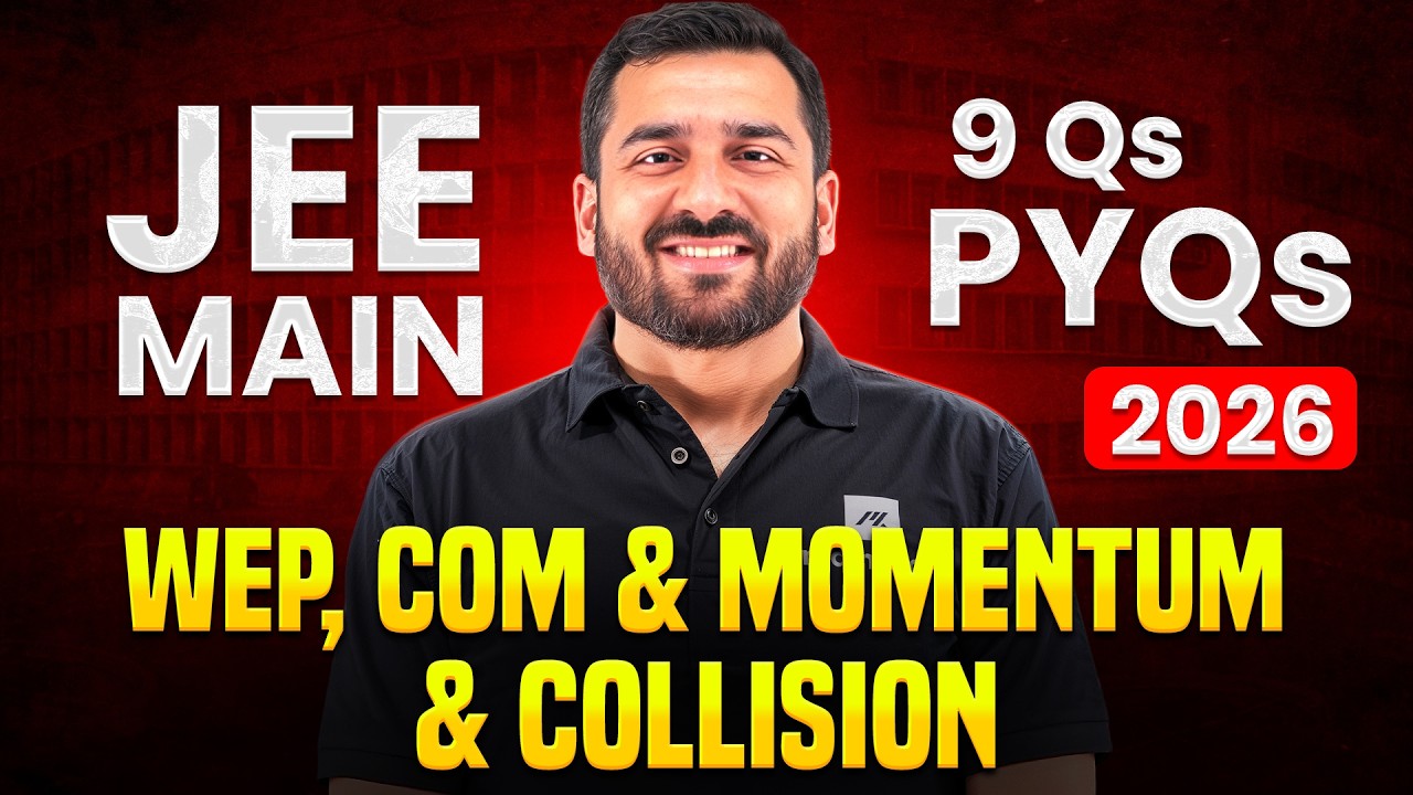 All JEE Main 2026 WEP, CoM and Momentum & Collision PYQs WAR Room | MathonGo