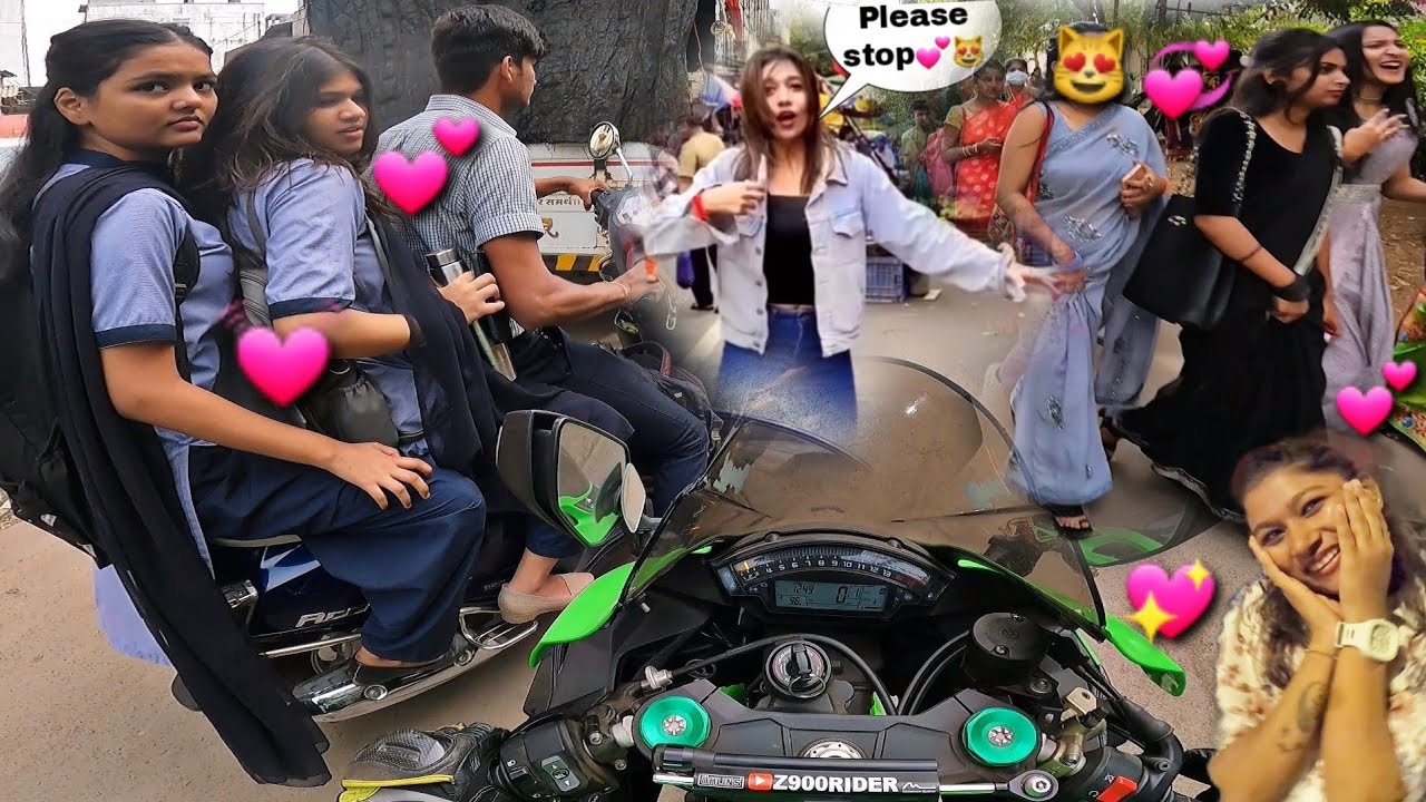 Took 2 Zx10r to the Girls Saree function in College💞Ladkiyon ko Pyaar hogya💕😻Finally💖
