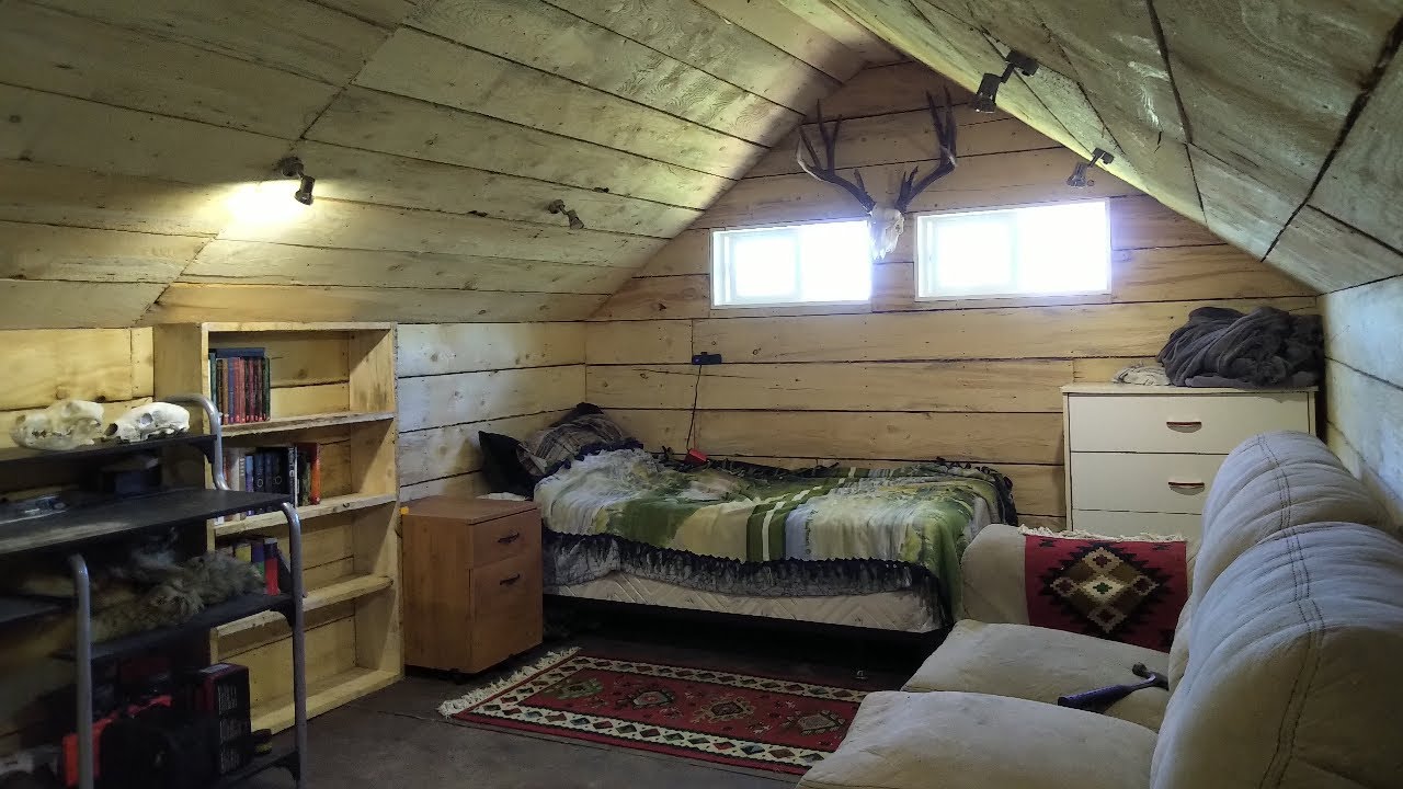 Bushcamp - Building a Bookshelf in the Offgrid Cabin, Finishing European Mounts, Road Repair