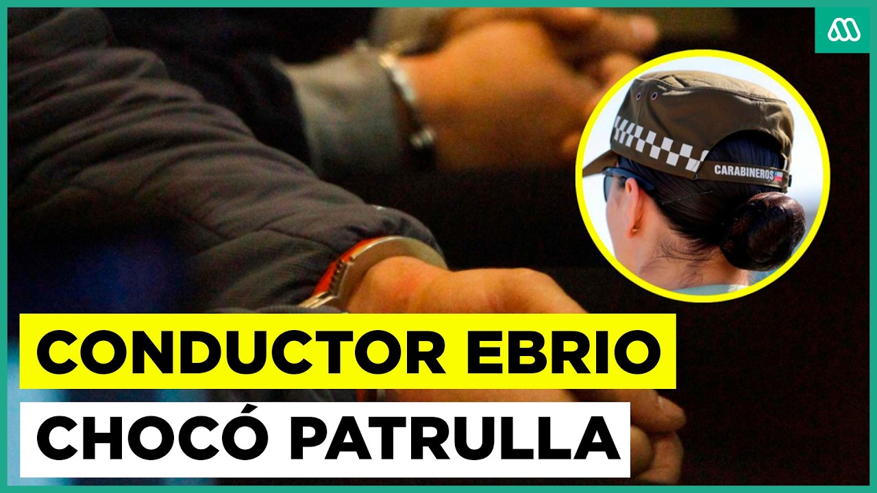 Conductor iba ebrio: Carabinera resulta lesionada tras choque a patrulla en la Ruta 68