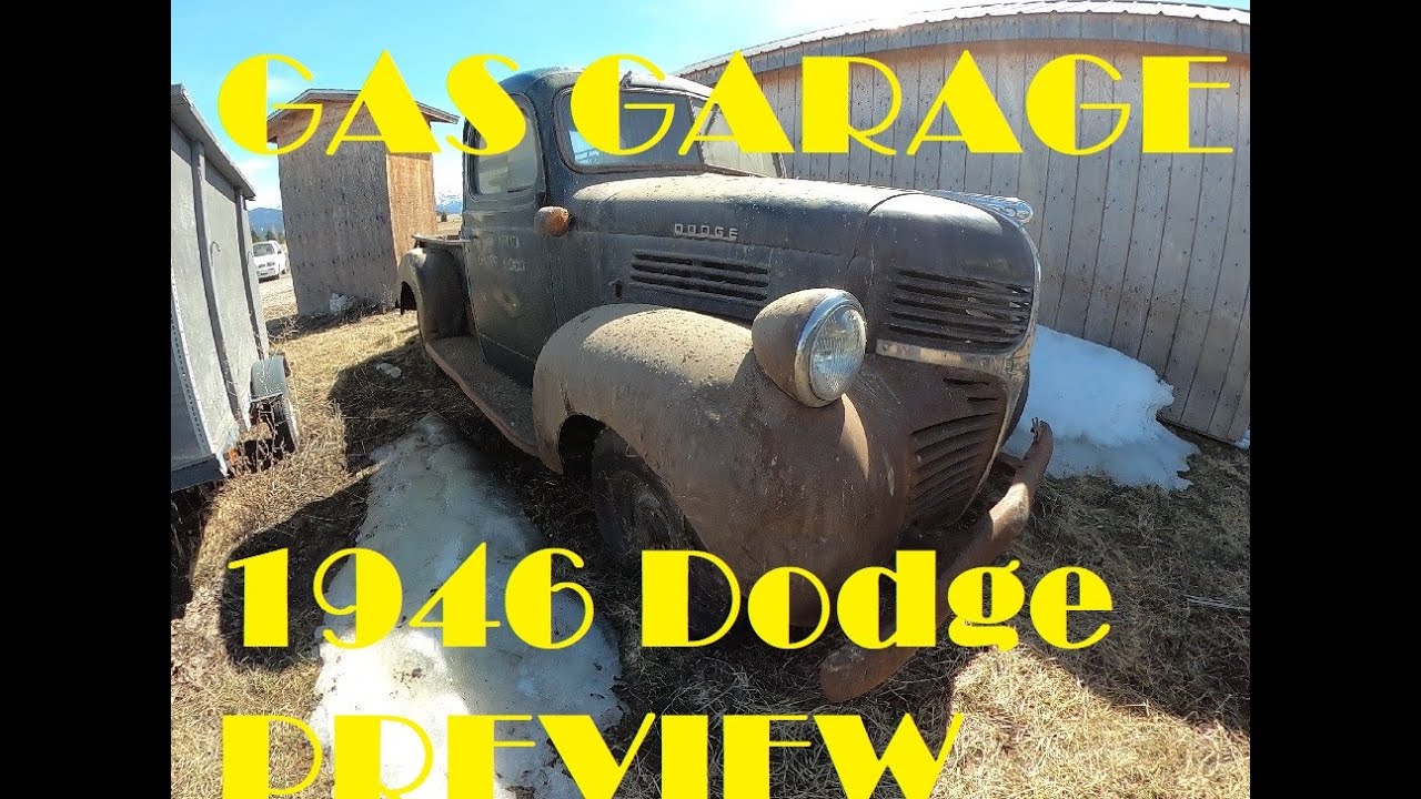1946 Dodge Pickup uncovered GAS GARAGE PREVIEW - SPONSOR THIS VIDEO!