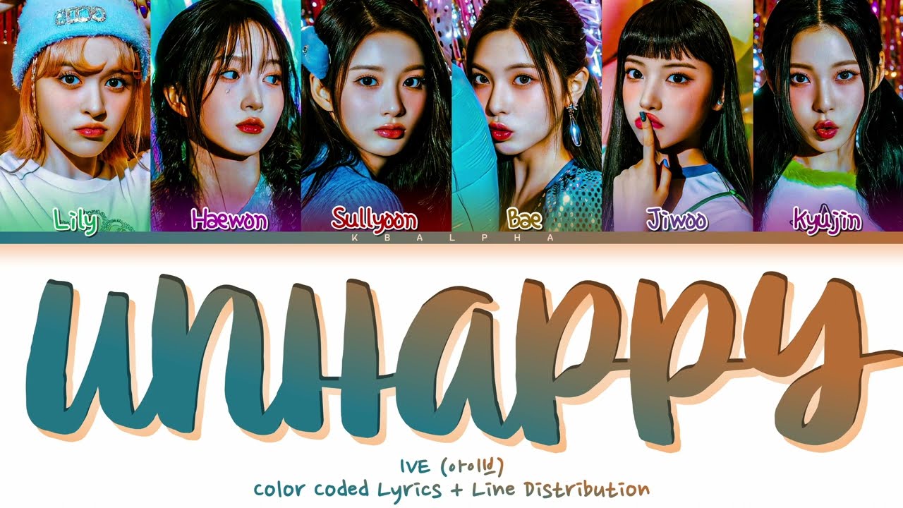 How would NMIXX(엔믹스) sing 'I'm Unhappy' by aespa (Color Coded Lyrics + Line Distribution)