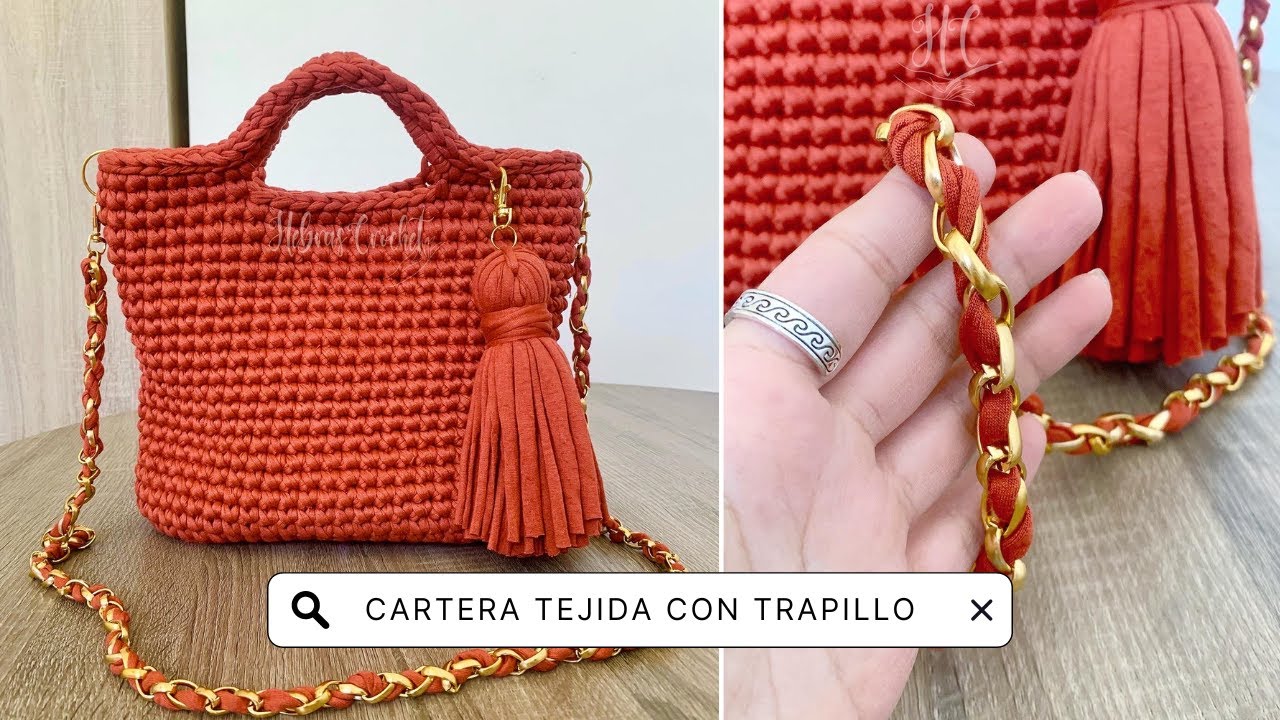 Como Tejer una Cartera a Crochet en 1 DIA, asi de Facil y Rapido! | Tutorial Hebras Crochet