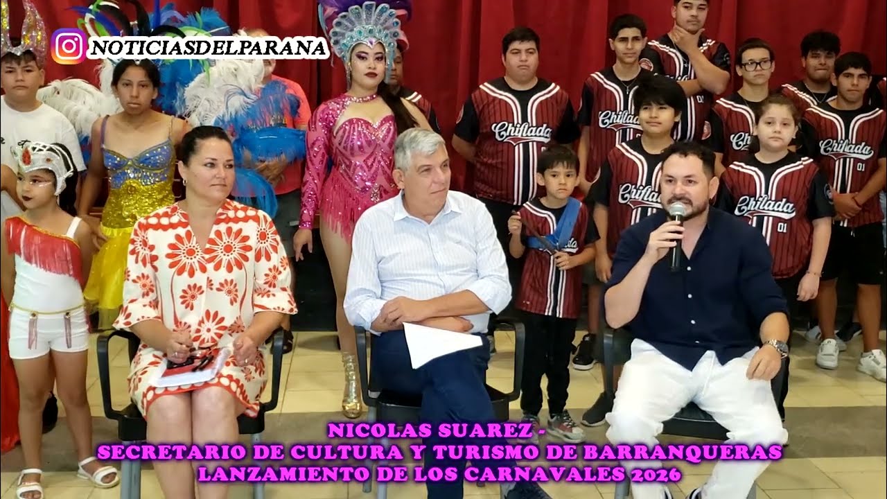 Nicolas Suarez-Secretario De Cultura Y Turismo De Barranqueras - Lanzamiento De Los Carnavales 2026