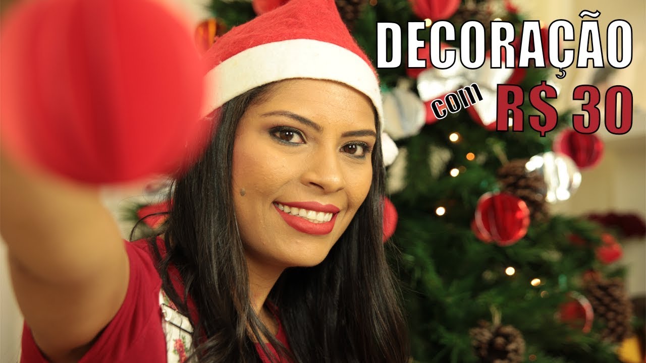 🎄 DIY DECORAÇÃO DE ÁRVORE DE NATAL BARATINHA