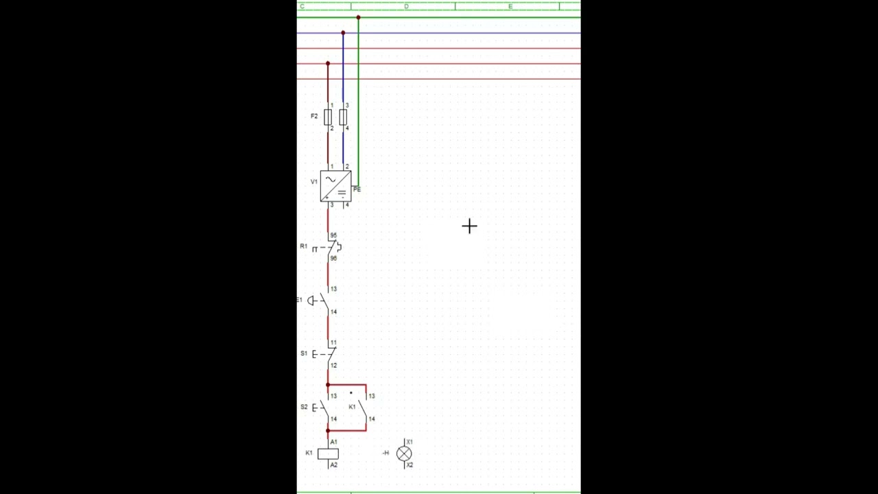 Circuito de Comando de uma Partida Direta - CADe Simu