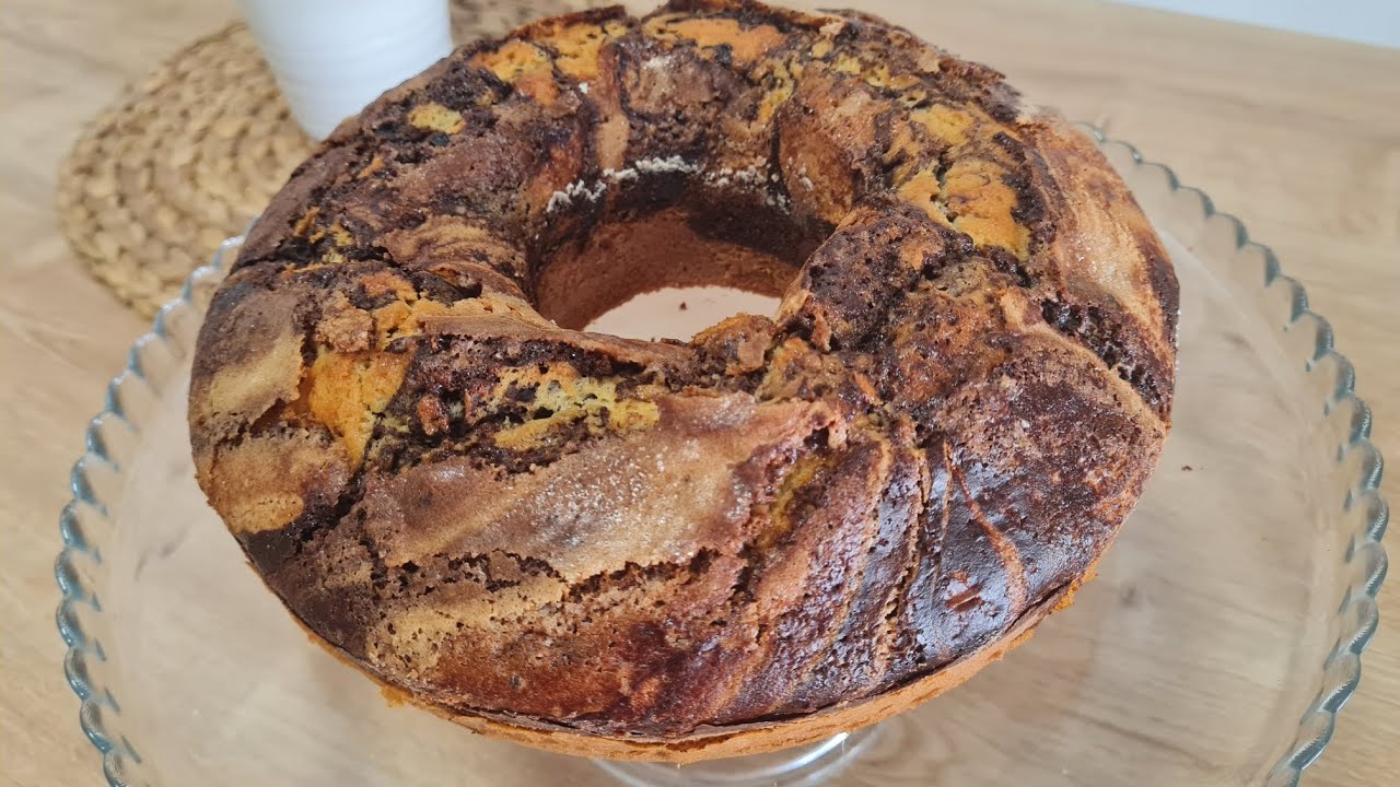 Ciambellone buondì marmorizzato al caffè