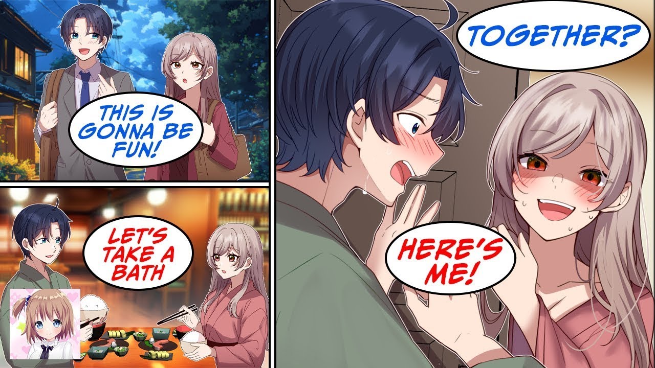 [RomCom] I go on a work trip with my beautiful manager and the hotel has an outdoor bath [Manga Dub]