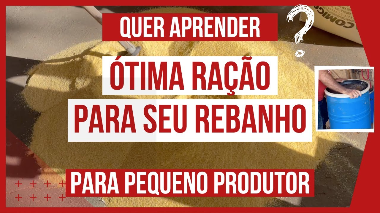 BATIDA DE RAÇÃO PARA OVINOS E BOVINOS COM 18% DE PROTEÍNA PARA PEQUENO PRODUTOR