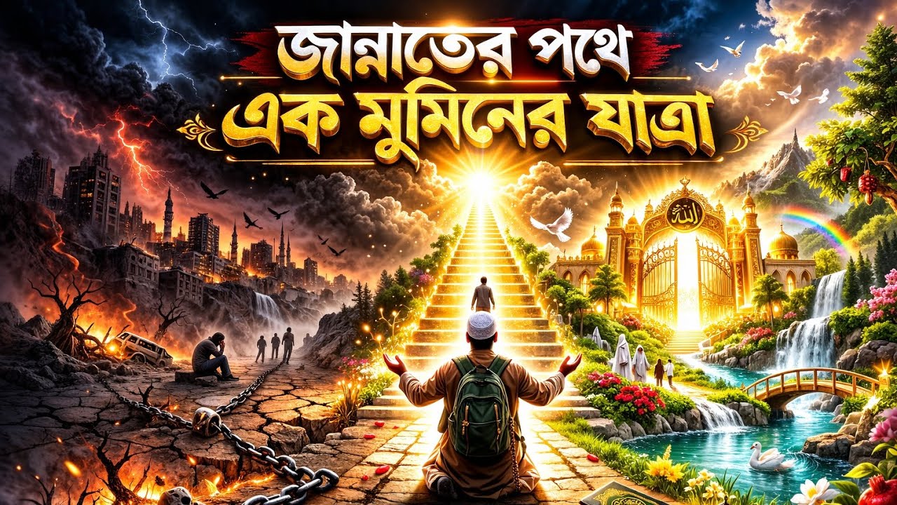 জান্নাত এর পথে এক মুমিন এর যাএা | A believer's journey on the path to Paradise #islamicvideo #foryou