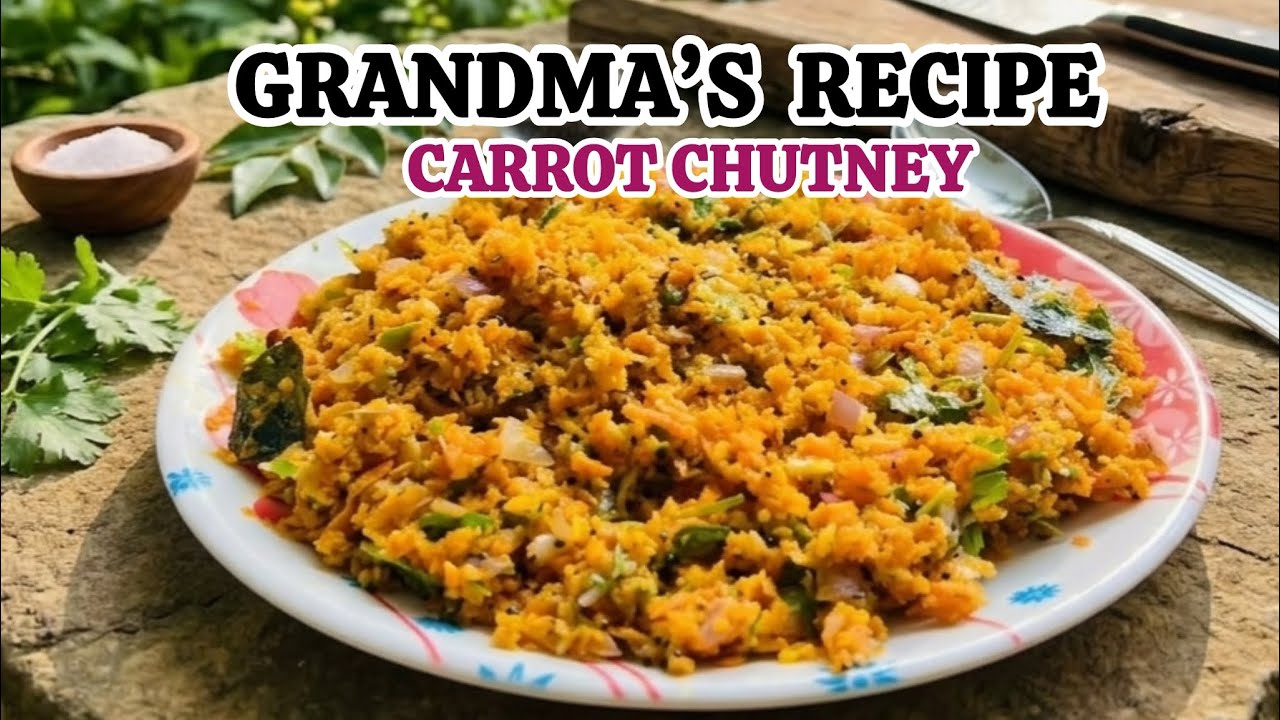 ಅಜ್ಜಿ ಮಾಡಿದ ಕ್ಯಾರೆಟ್ |Carrot|Gajarikayi Chutney | Easy breakfast/Lunch/ Dinner | Healthy Salad ❤️