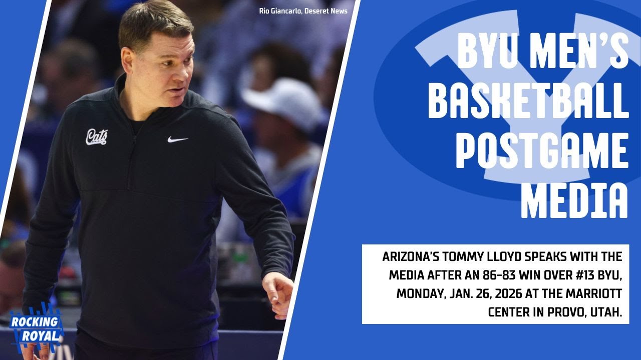 Men's Basketball | BYU vs. Arizona | HC Tommy Lloyd & Players