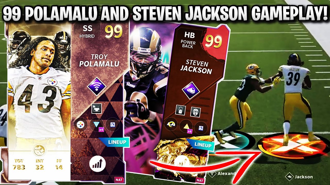 99 OVERALL UL POLAMALU AND 99 SUGAR RUSH MASTER STEVEN JACKSON GAMEPLAY! | MADDEN 21 ULTIMATE TEAM