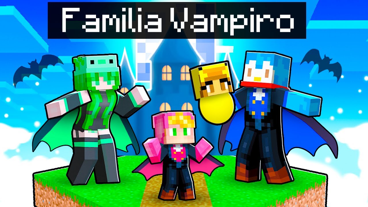 Adoptado por la Familia de VAMPIROS en Minecraft!