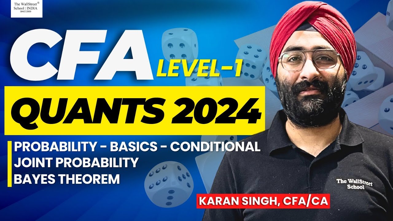CFA Level 1 - Quants 2024 Probability | Probability for CFA in One Shot | The WallStreet School