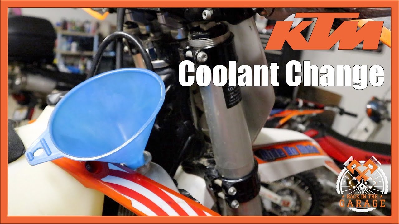 How to Change Coolant in KTM 250 XCF Dirt Bike | Back in the Garage