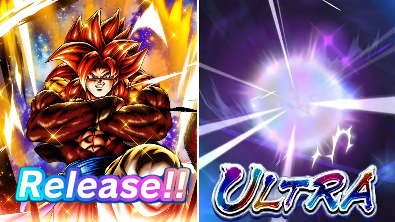 Darkest ULTRA Ssj4 Gogeta Summon!!-Dragon Ball Legends