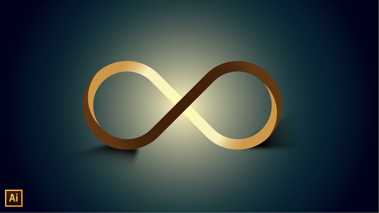 how to make an infinity sign in illustrator | infinity in illustrator tutorial