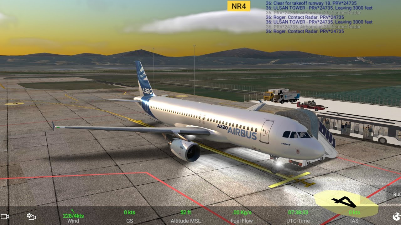 RealFlightSimulator Airbus320-200  Airbus House Liverty 김포(RKSS)~울산(RKPU) 시뮬레이션 